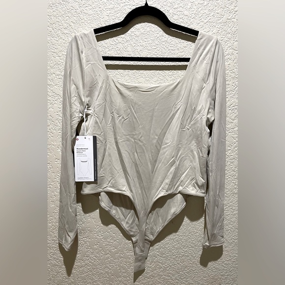 NWT Lululemon Wundermost Ultra Soft Nulu Square Neckline long Sleeve Bodysuit - Picture 4 of 6